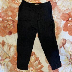 Guess Los Angeles 3/4 Length Pants Black Soft Summer Size 6